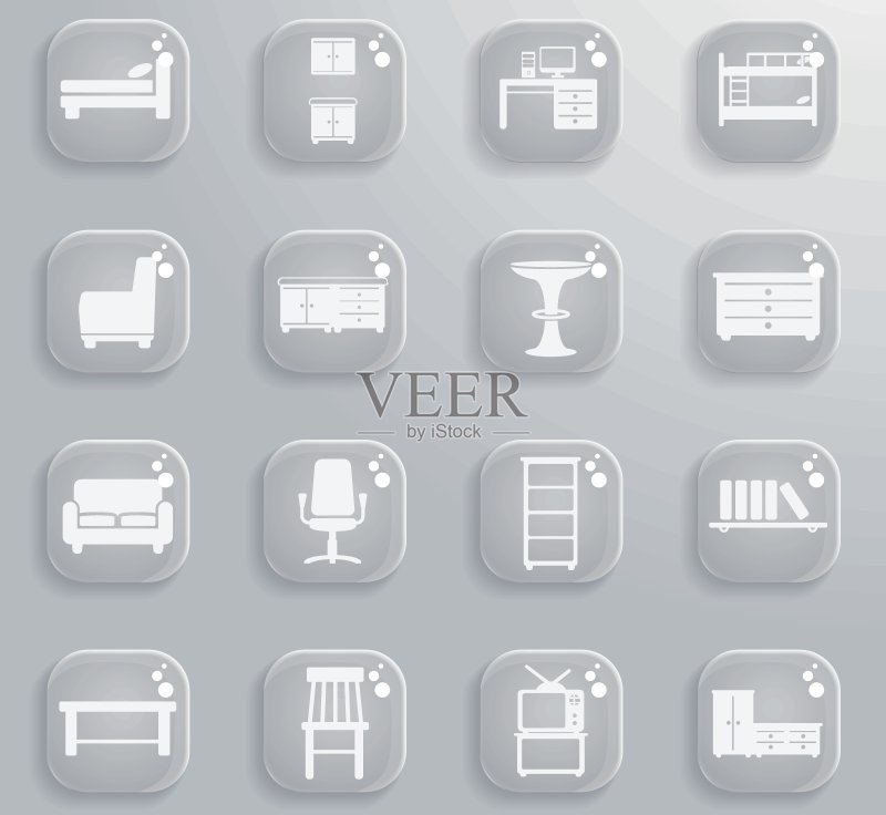 简约家具图标图标素材