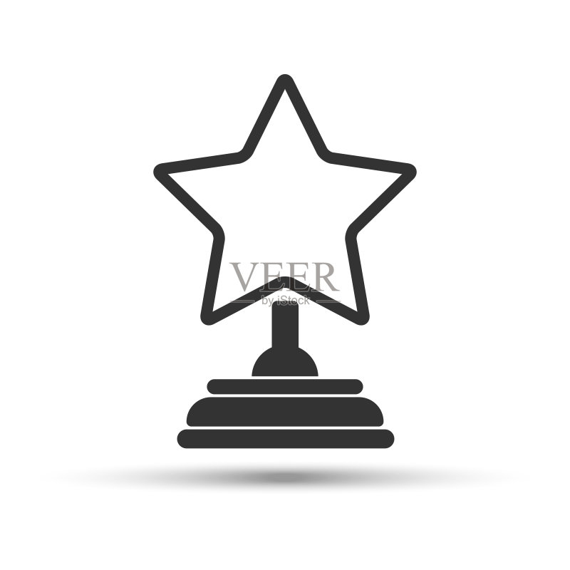 星形奖图标矢量轮廓符号图标素材