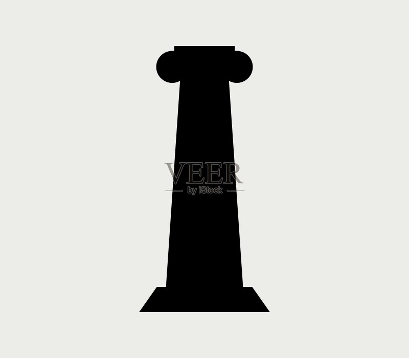 寺庙柱子图标图标素材