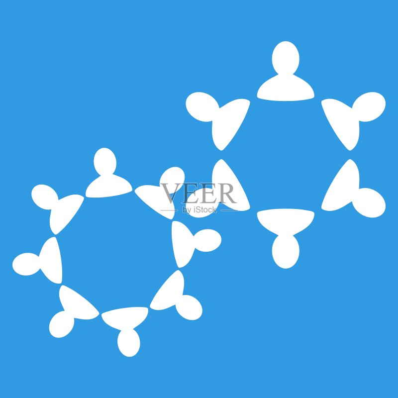 商业系列中的协作图标图标素材
