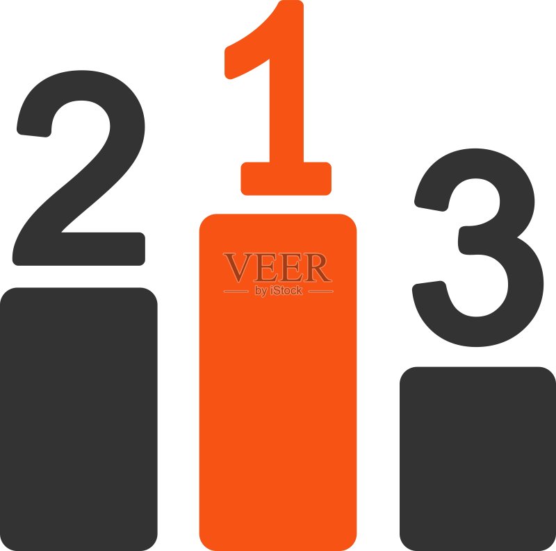 竞赛和成功双色图标集中的基座图标图标素材