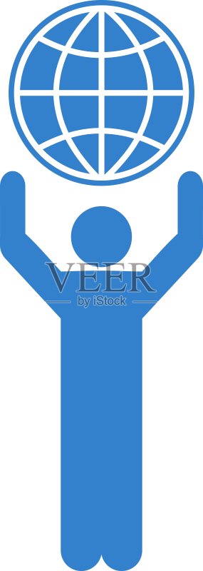 来自商业双色套装的全球化图标图标素材