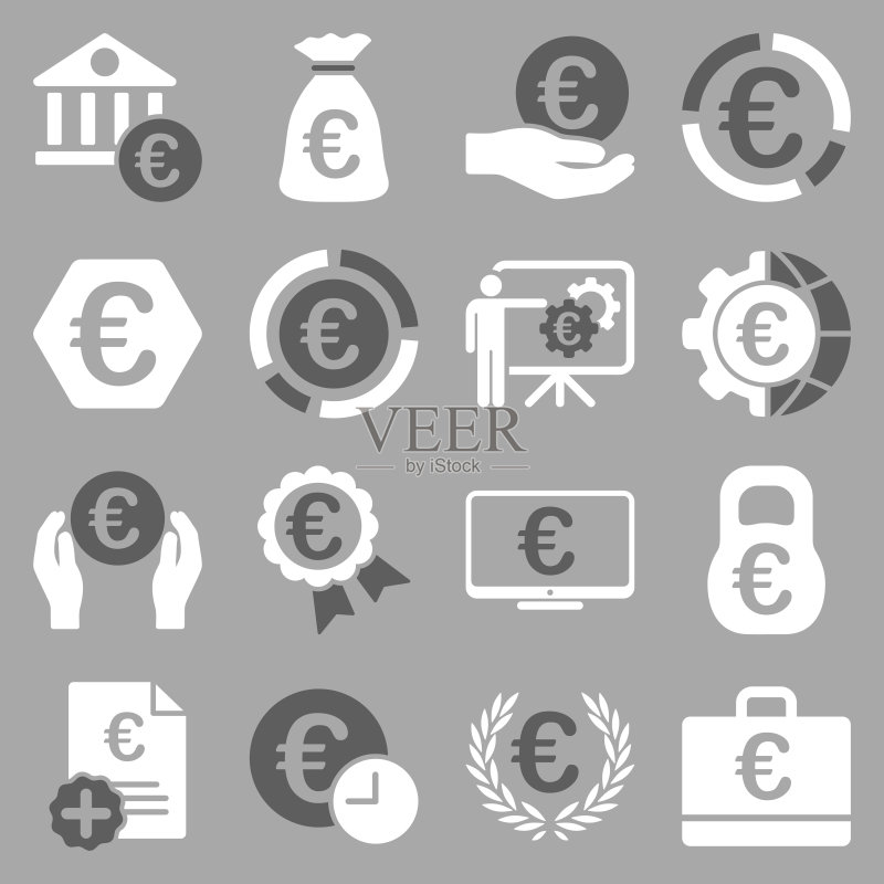 欧洲银行业务和服务工具图标图标素材