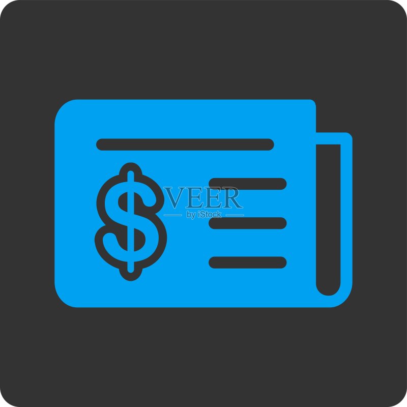 商业按钮双色组中的财经新闻图标图标素材