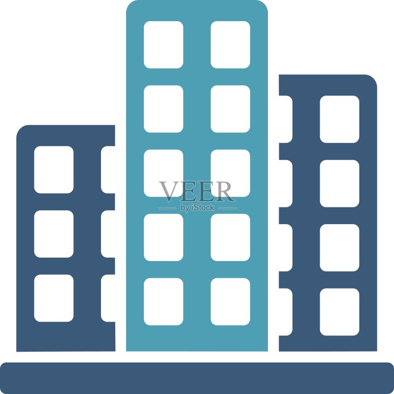 商业图标中的城市图标图标素材