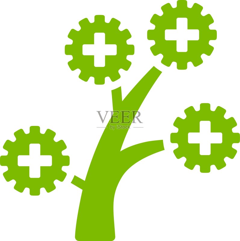 医疗技术树形图标图标素材
