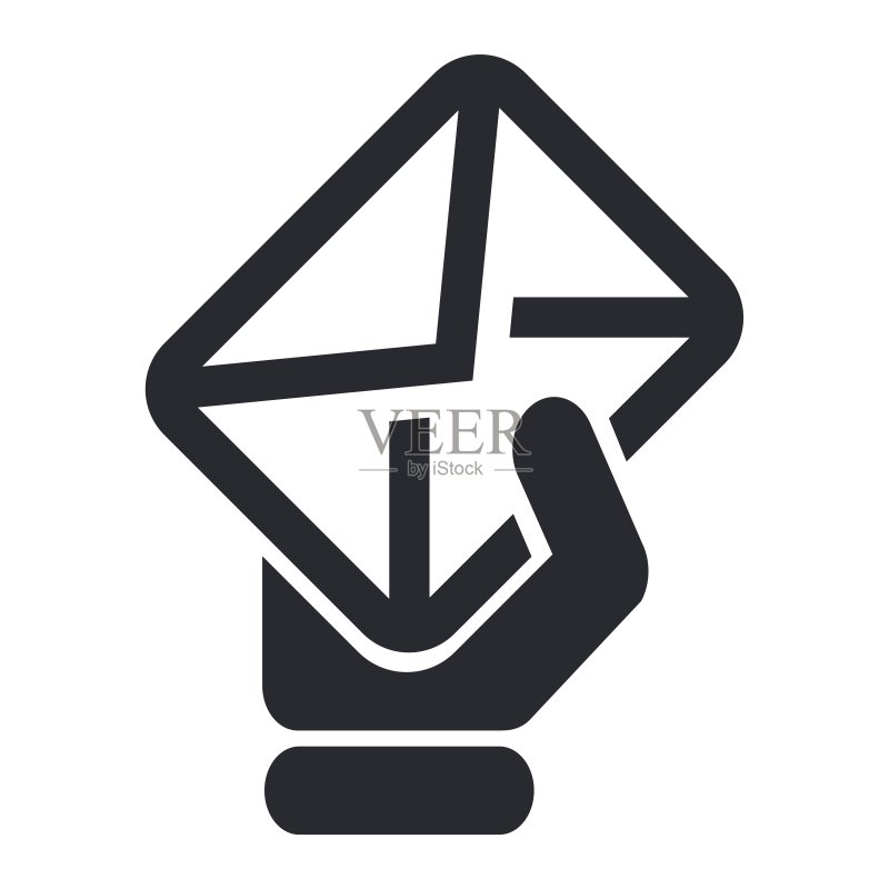 单个邮件图标矢量插画图标素材