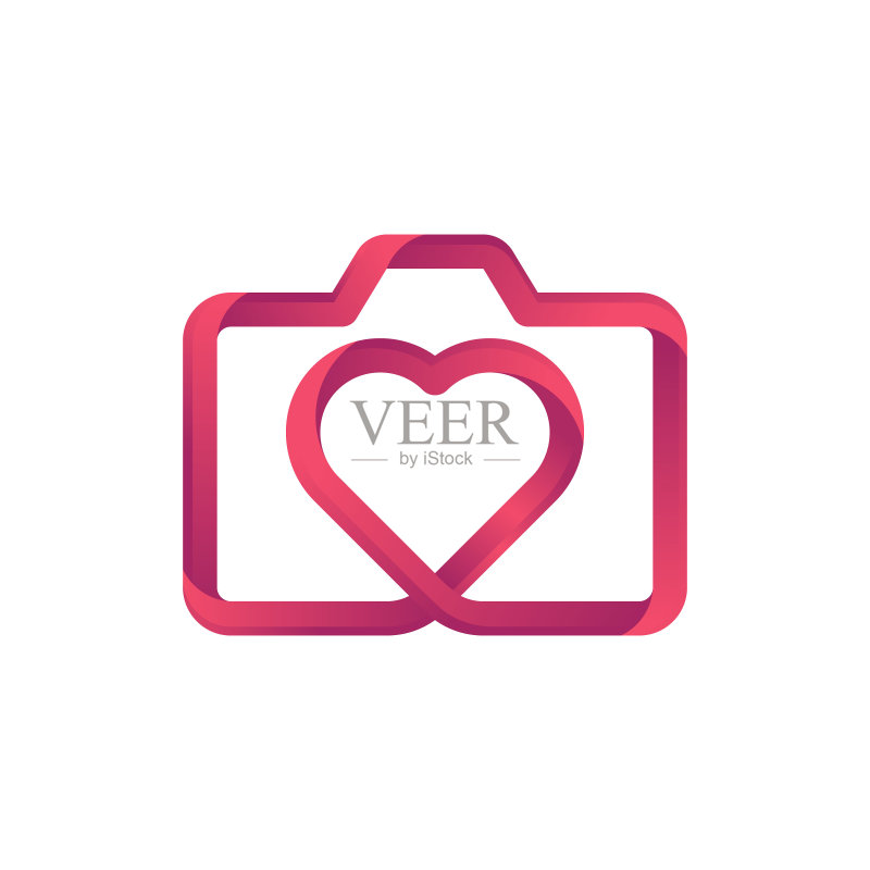 相机Logo图标矢量素材。照片相机logo设计矢量模板。适用于网站、符号、logo、图标、APP、UI的相机扁平设计矢量素材图标素材