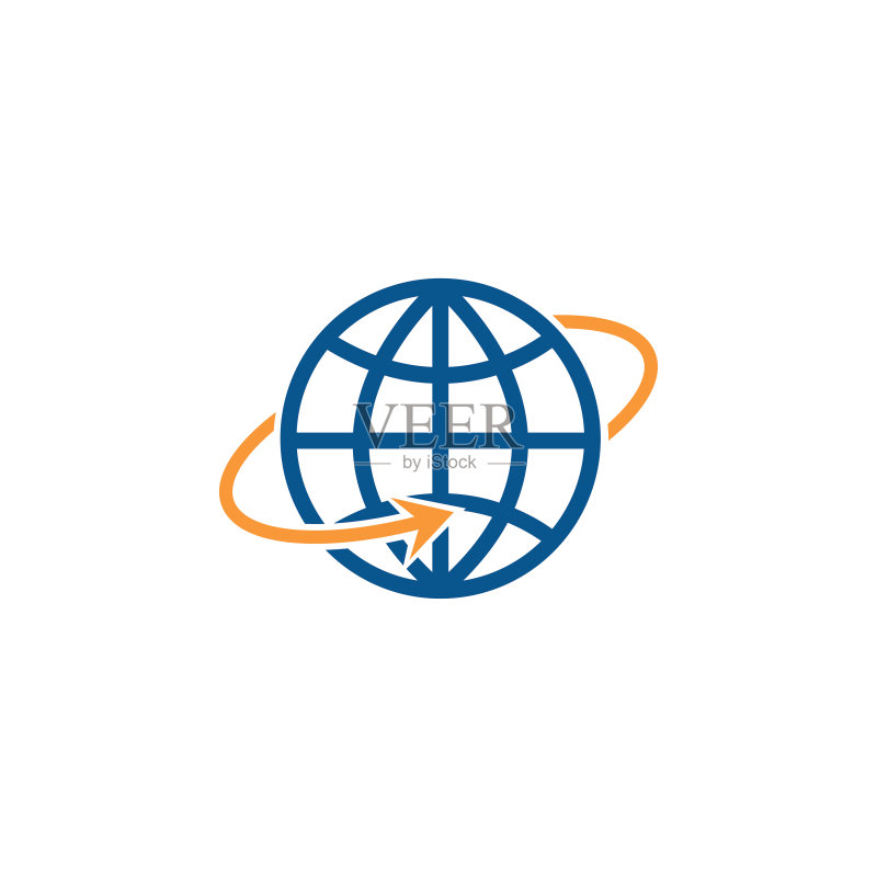 地球仪图标和符号矢量图图标素材