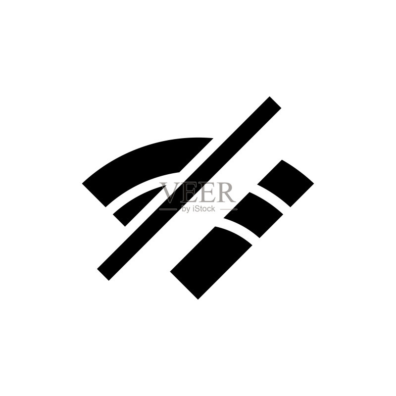 信号条图标扁平矢量模板设计图标素材