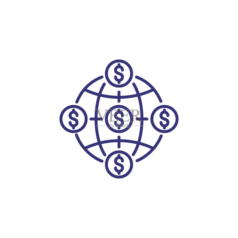 统一市场线图标图标素材
