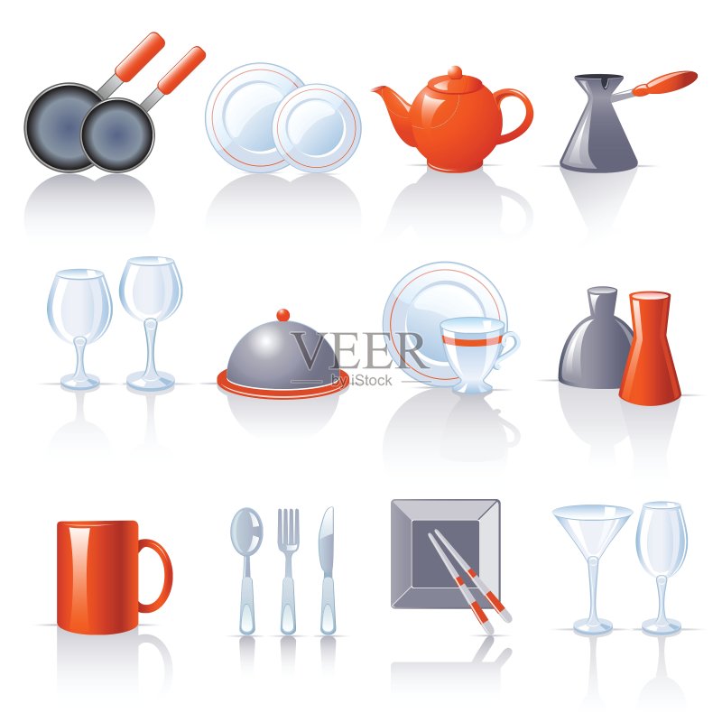 厨房用具图标图标素材