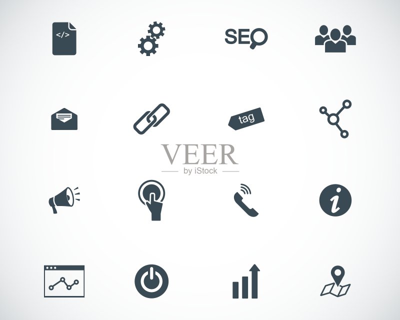 SEO图标集图标素材
