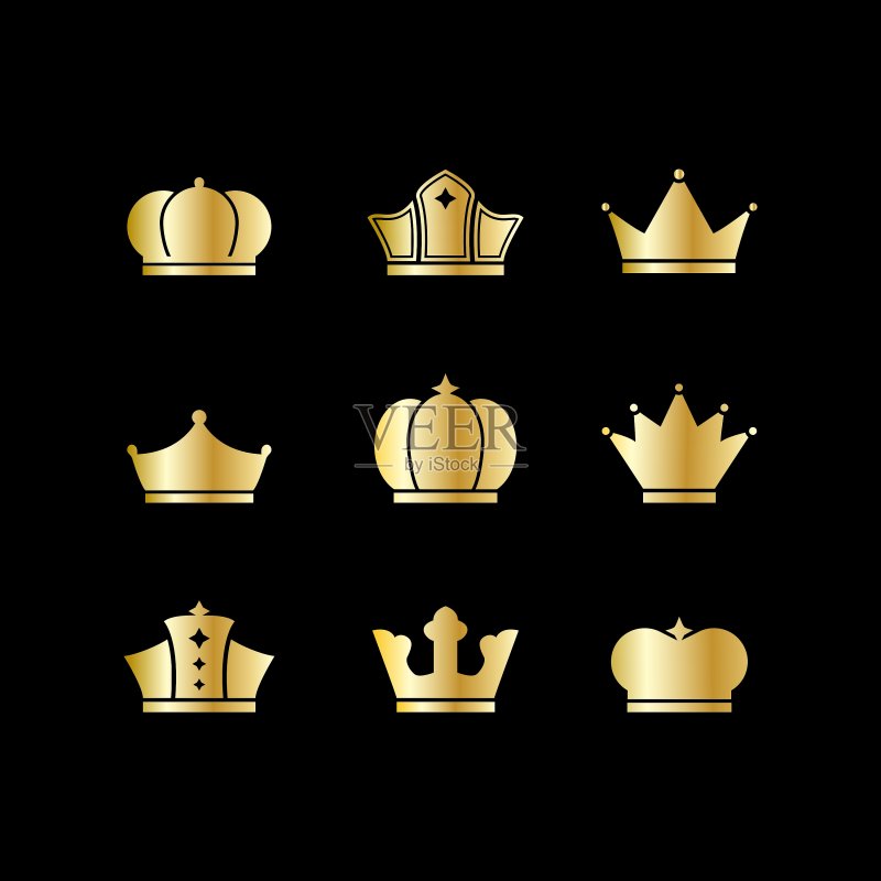 金色皇冠图标素材