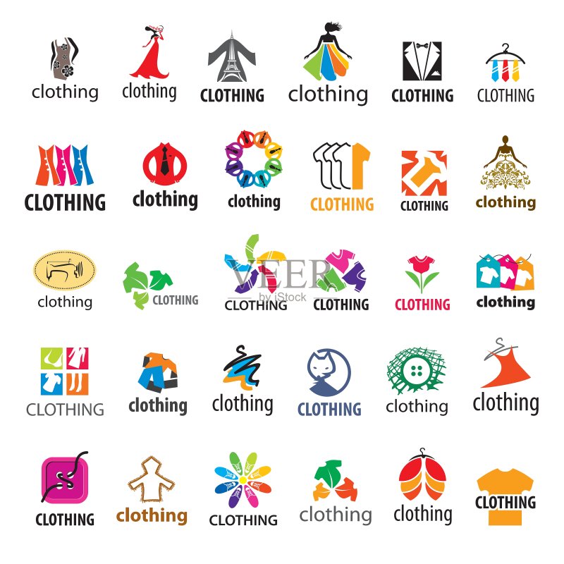 大量服装logo图标素材