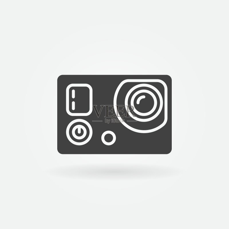 运动相机图标或标志图标素材