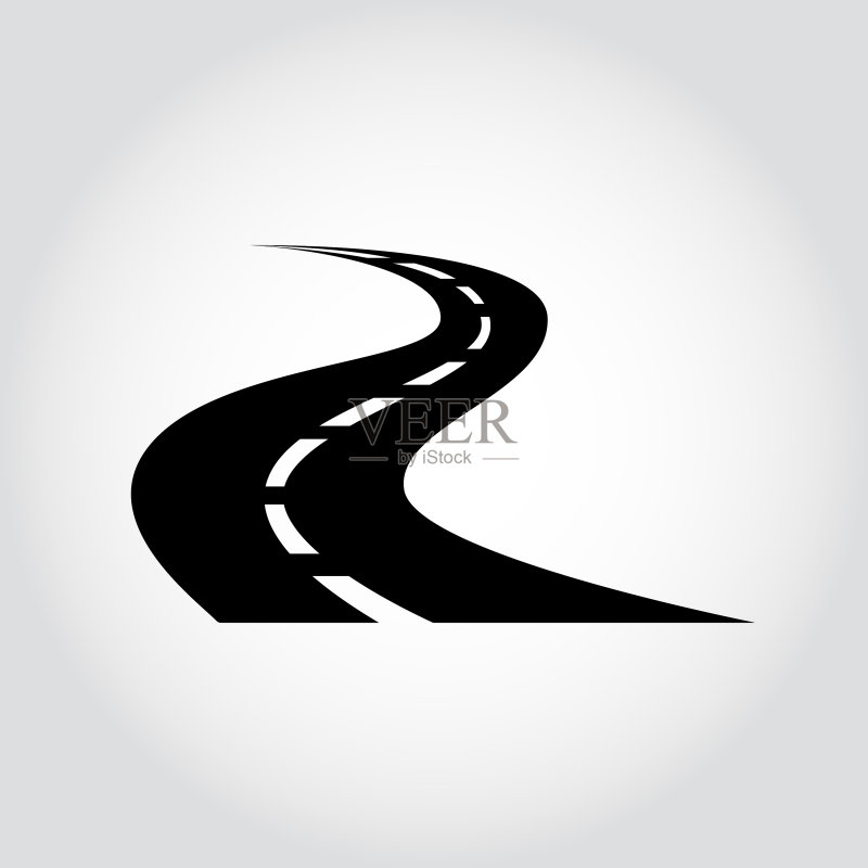 黑色汽车道路图标图标素材