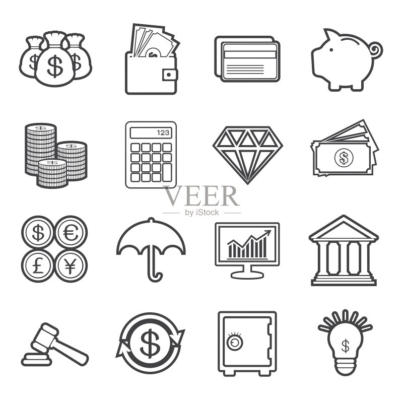 金融图标图标素材