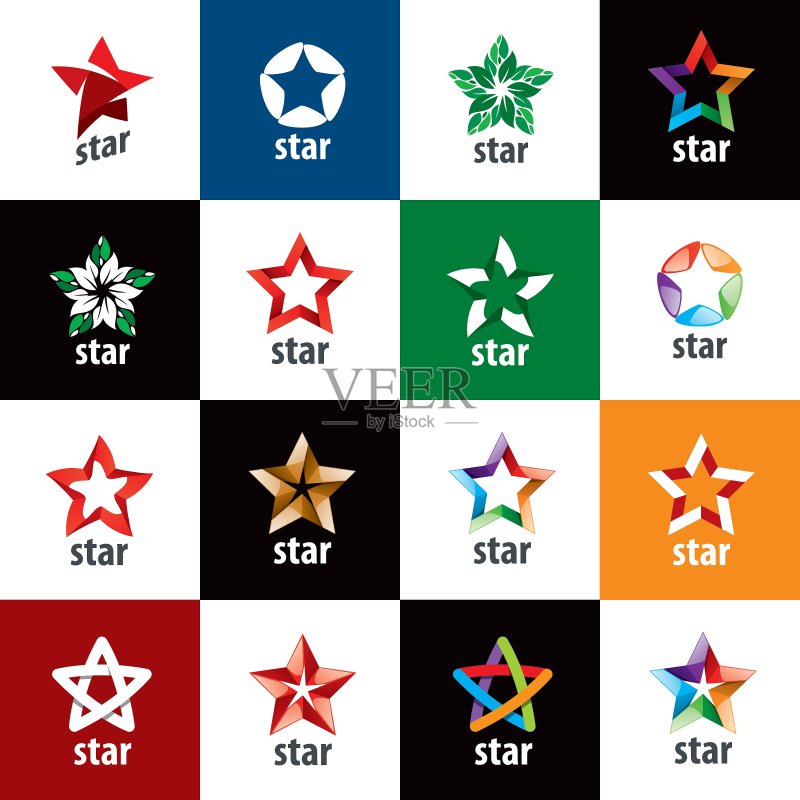星星logo图标素材