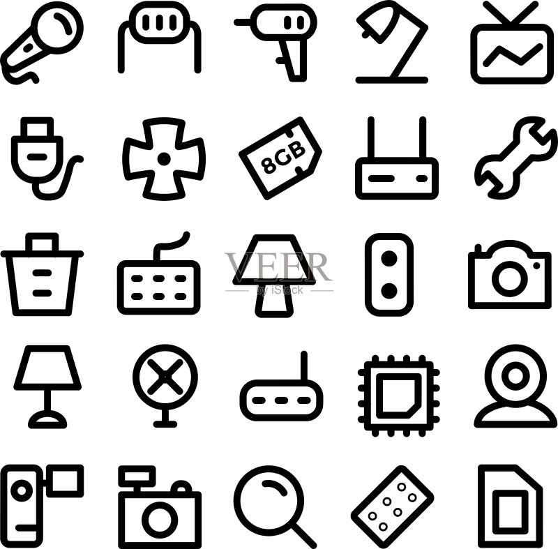 电子产品图标8图标素材
