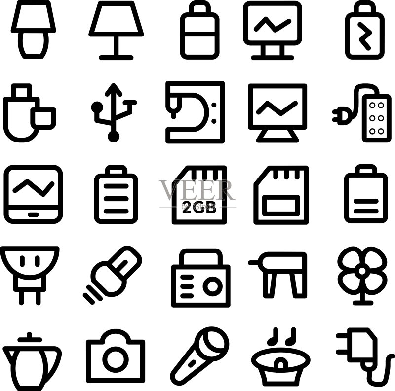 电子图标9图标素材