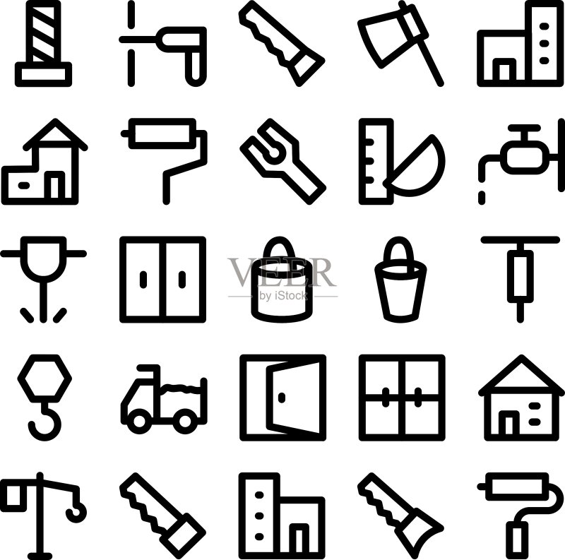 建筑图标4图标素材