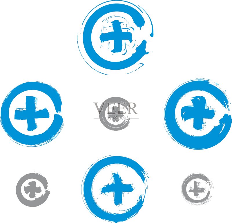 手绘验证图标扫描合集图标素材