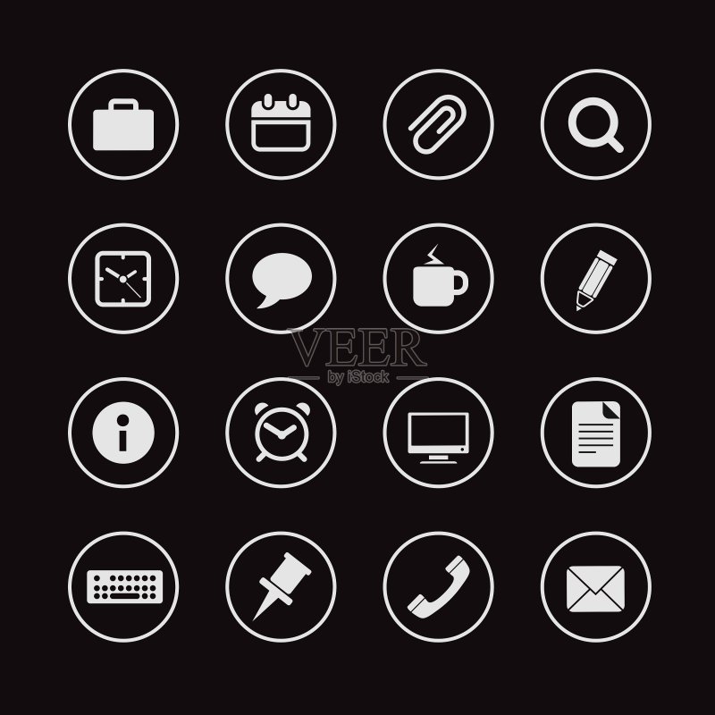 不同的Web界面图标剪贴画图标素材