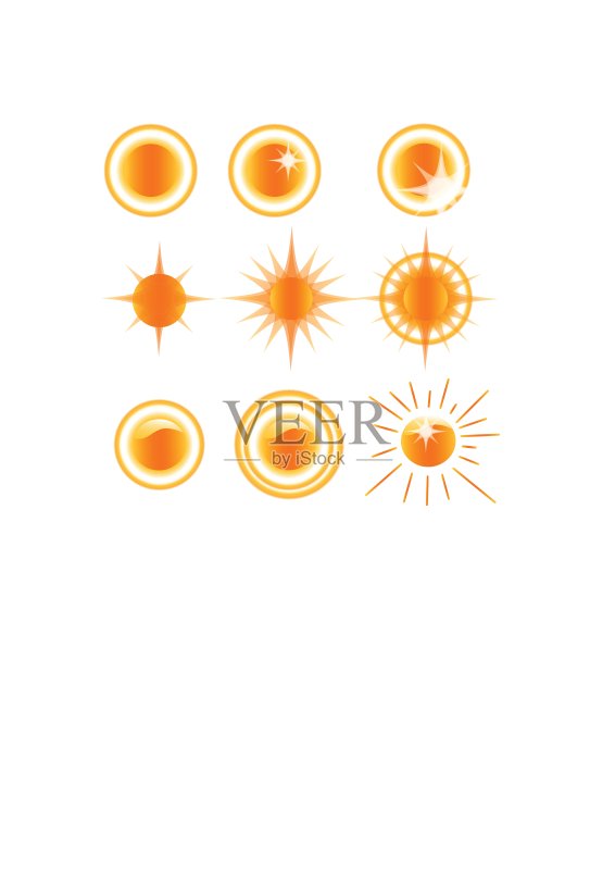 太阳天气图标图标素材