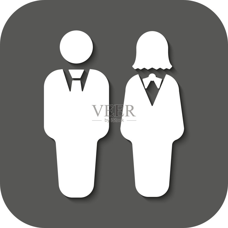 男女伙伴关系和人类符号图标图标素材