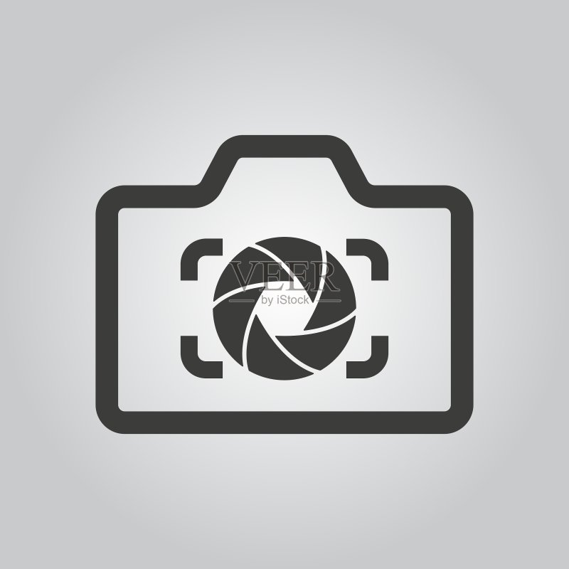 相机与光圈图标素材
