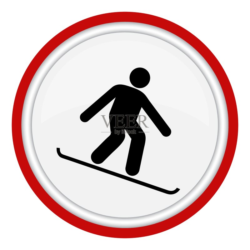 单板滑雪图标图标素材