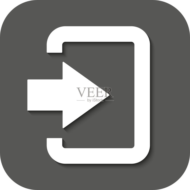 登录图标:入口和输入权限验证图标素材