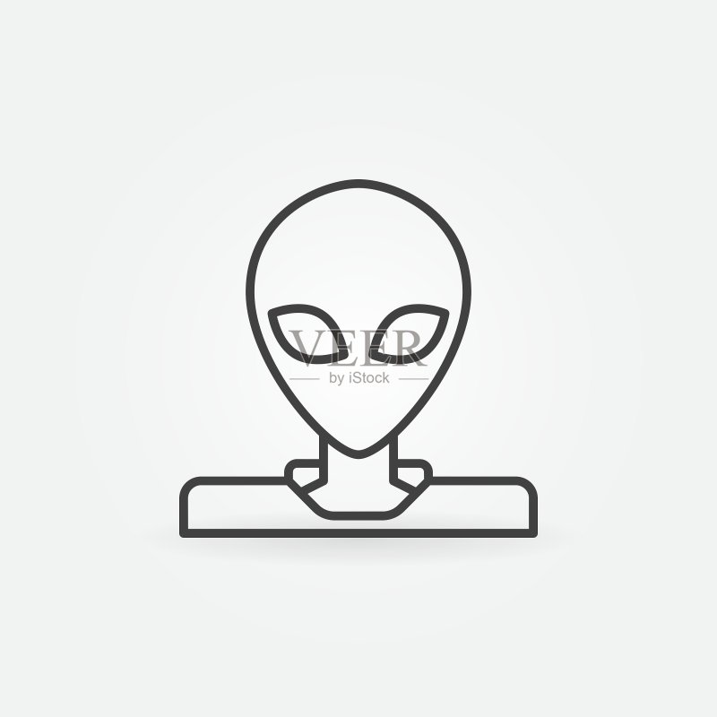 外星人线性图标图标素材