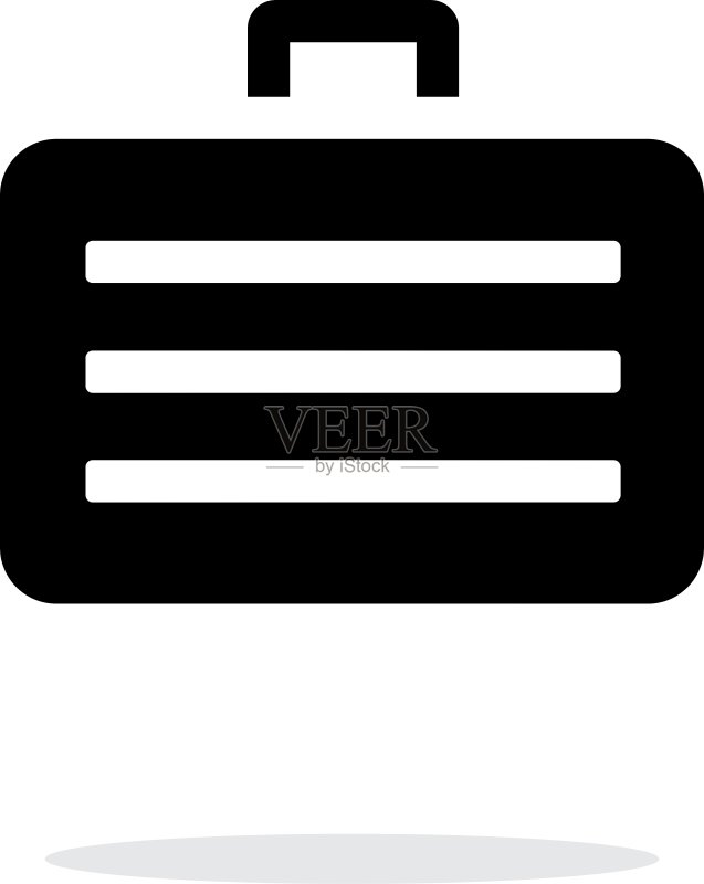 白色背景上的装甲外壳简易图标图标素材