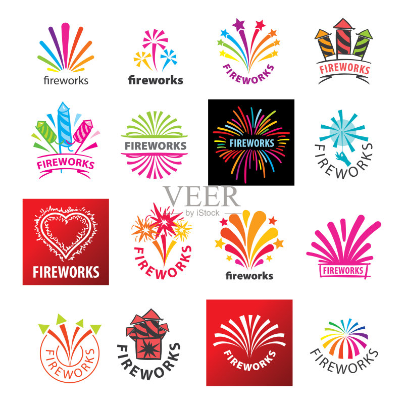 烟花Logo大合集图标素材