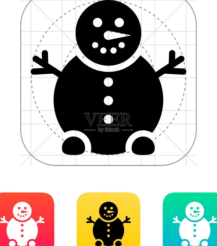 雪人图标图标素材