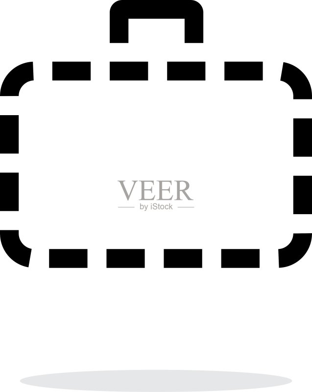缺席情况简约图标,白色背景图标素材