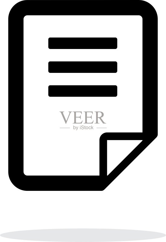 白色背景上的记事本翻页图标图标素材