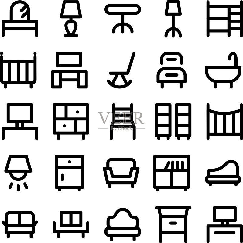 建筑与家具图标 8图标素材