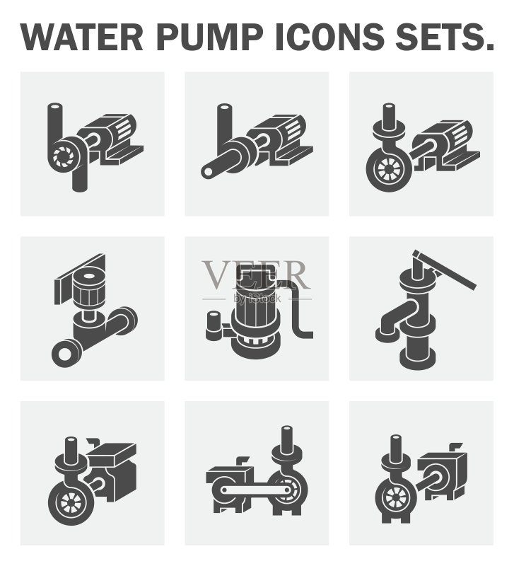 水泵图标图标素材