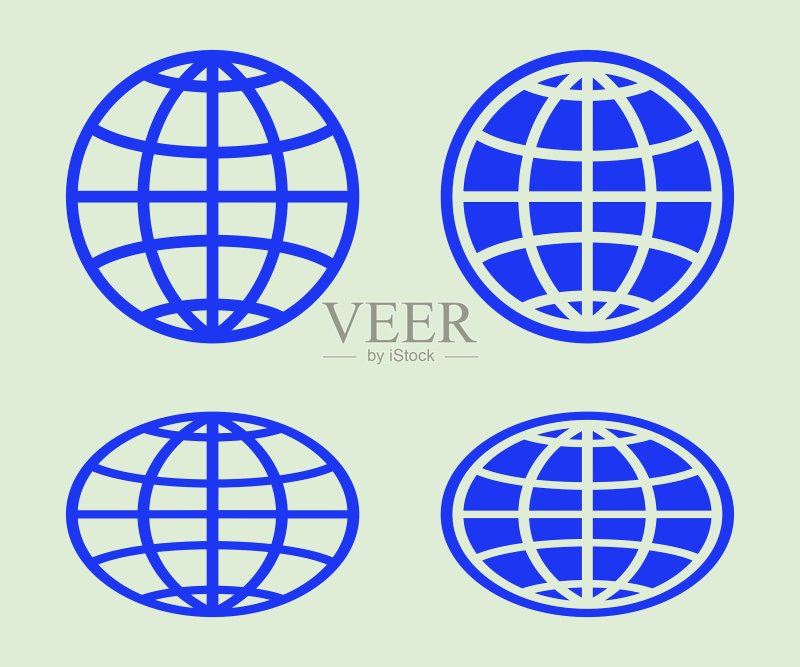 地球图标合集图标素材