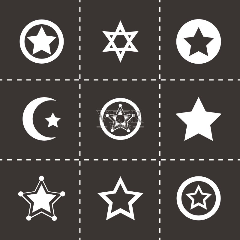 星星图标集图标素材