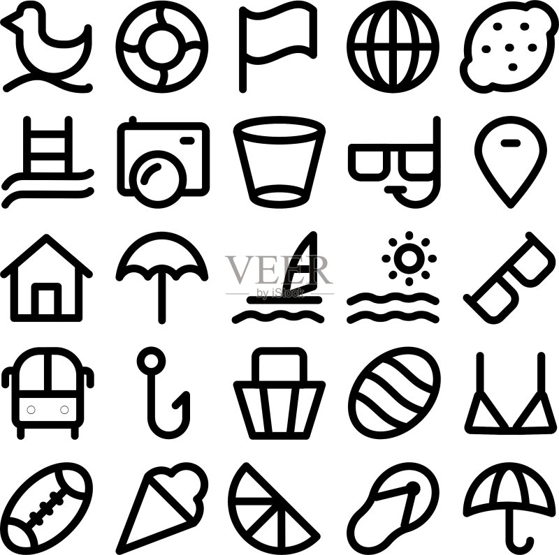 夏季图标5图标素材