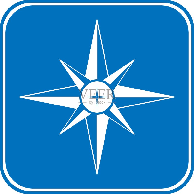 罗盘按钮图标素材