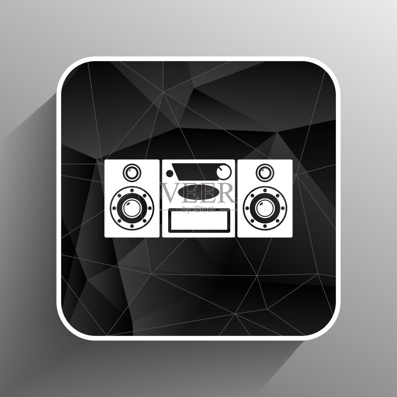 音乐中心图标艺术音频图标素材