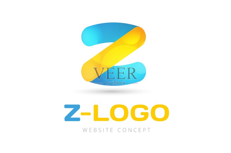 抽象Z字母标志图标模板图标素材