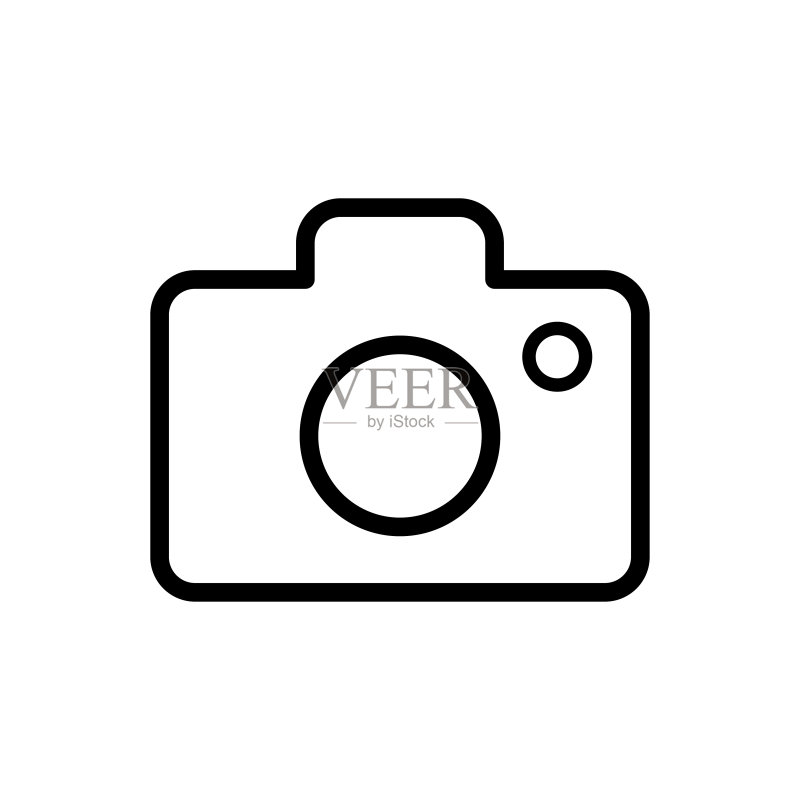 相机图标扁平矢量模板设计图标素材