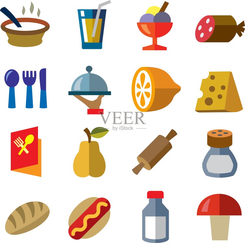 美食图标图标素材