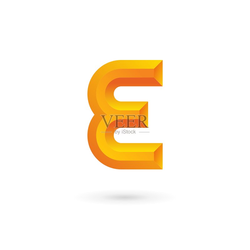字母E标志图标设计模板元素图标素材